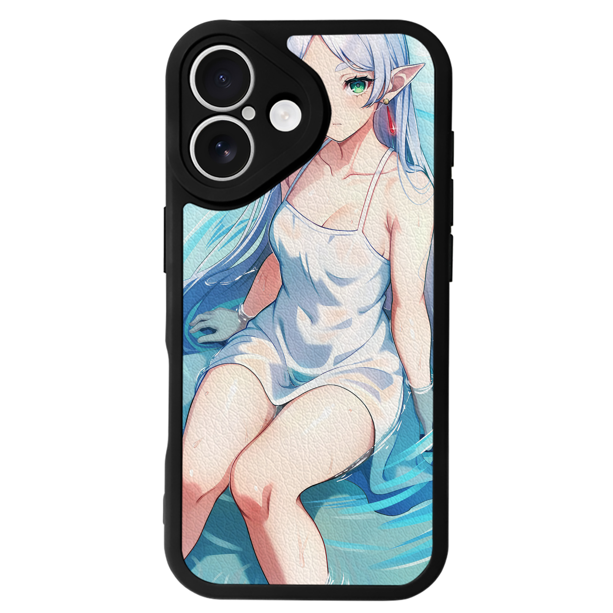 （画像用） 葬送のフリーレン Frieren 【iPhone 16シリーズ対応】シリコンスマホケース（レザー調） 材質：シリコン